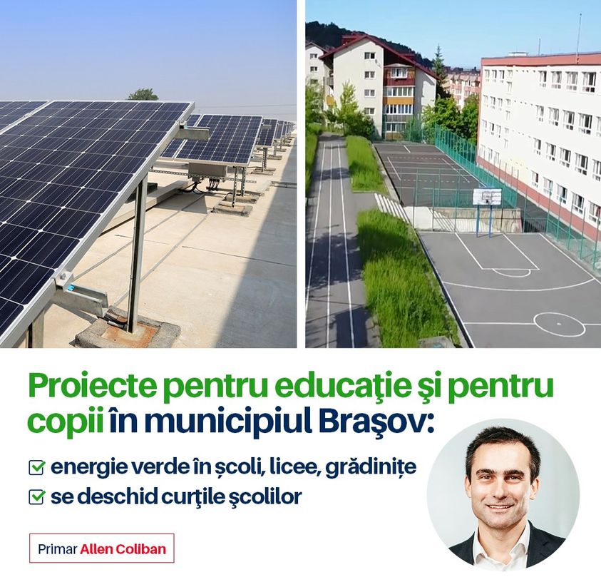 Primar Allen Coliban proiecte pentru educatie si copii in municipiul Brasov