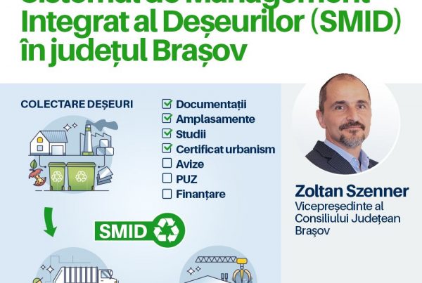 Sistemul de Management Integrat al Deșeurilor (SMID) - cel mai complex proiect la care lucrează Szenner Zoltan, în calitate de vicepreședinte al Consiliului Județean Brașov